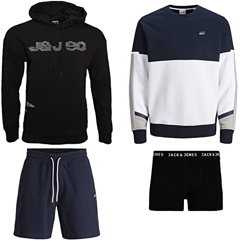 JACK & JONES Herren Sommer Box Sweat Hoodie T Shirt Trunk Boxershort Shorts Kurze Hose Sport Bermuda S M L XL XXL (L, Sommer Box 1) von JACK & JONES