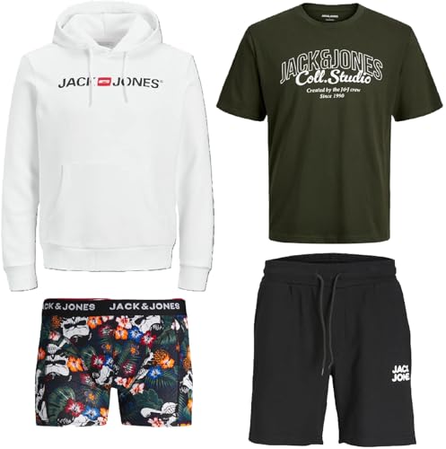 JACK & JONES Herren Sommer Box Sweat Hoodie T Shirt Trunk Boxershort Shorts kurze Hose Sport Bermuda S M L XL XXL (L, Sommer Box 1) von JACK & JONES