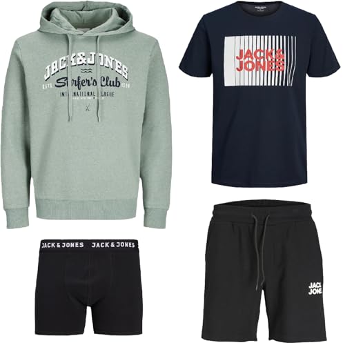 JACK & JONES Herren Sommer Box Sweat Hoodie T Shirt Trunk Boxershort Shorts kurze Hose Sport Bermuda S M L XL XXL (XXL, Sommer Box 9) von JACK & JONES