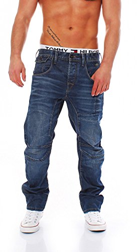 JACK & JONES Herren Straight Leg Jeans Stan Osaka Jj 748 Core Noos, Gr. W28/L32, Blau (Medium Blue Denim) von JACK & JONES