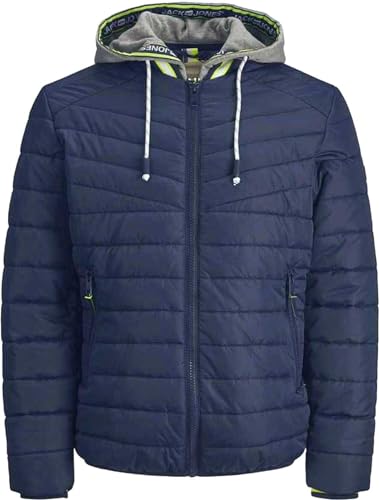 JACK & JONES Herren Steppjacke Joralex Padded (M, Dunkelblau (Total Eclipse)) von JACK & JONES