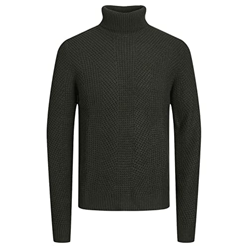 JACK & JONES Herren Strickpullover Jwhstanford Rollkragenpullover Strukturstrick (as3, Alpha, l, Regular, Regular, Standard, Rosin) von JACK & JONES