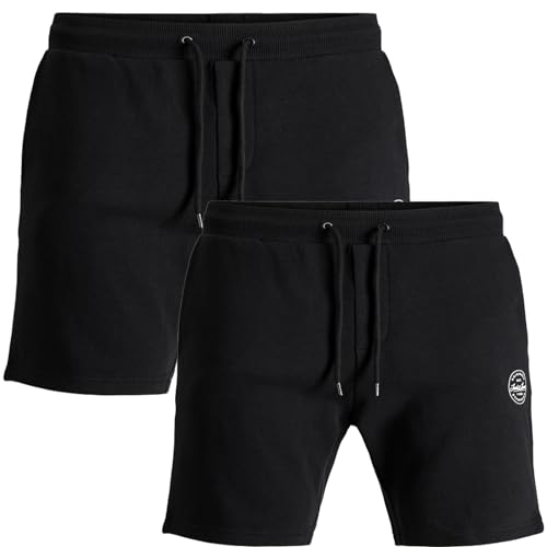 JACK & JONES Herren Sweat Shorts Kurze Hose Sporthose Bermuda Chino Training Jeans (4XL, 2er Pack #14) von JACK & JONES