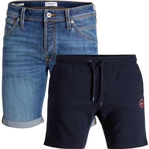JACK & JONES Herren Sweat Shorts Kurze Hose Sporthose Bermuda Chino Training Jeans (5XL, 2er Pack #20) von JACK & JONES