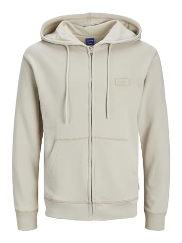 JACK&JONES Herren Sweatjacke JORFADED Sweat Zip Hood (DE/NL/SE/PL, Alphanumerisch, S, Regular, Regular, moonbean) von JACK & JONES