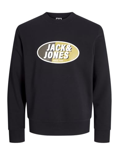 JACK & JONES Herren Sweatpullover Sweatshirt JCORAY Color Sweat Crew Neck FST, Farbe:Schwarz, Artikel:-Black, Größe:M JACK & JONES Herren Sweatpullover Sweatshirt JCORAY Color Sweat Crew Neck FST, Farbe:Schwarz, Artikel:-Black, Größe:M von JACK & JONES