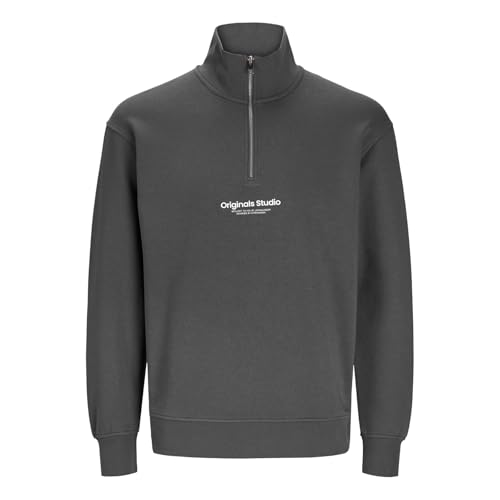 JACK & JONES Herren Sweatshirt Sweat Quarter Zip, Farbe:Grau, Artikel:-Iron Gate, Größe:XL JACK & JONES Herren Sweatshirt Sweat Quarter Zip, Farbe:Grau, Artikel:-Iron Gate, Größe:XL von JACK & JONES