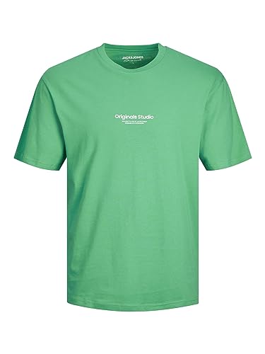JACK & JONES Herren Rundhals T-Shirt JORVESTERBRO - Regular Fit S M L XL XXL, Größe:M, Farbe:Holly Green 12240121 von JACK & JONES