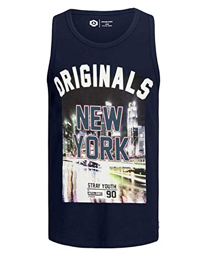 JACK & JONES Herren Tank Top Jorklovn (M, Blau (Navy Blazer)) von JACK & JONES