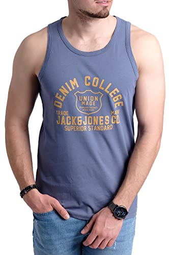 JACK & JONES Herren Tank-Tops Vielfältige Prints | Schmale Passform und atmungsaktive Baumwolle (Havka TT Opt 10, L) von JACK & JONES