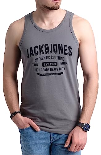 JACK & JONES Herren Tank-Tops Vielfältige Prints | Schmale Passform und atmungsaktive Baumwolle (Havka TT Opt 12, L) von JACK & JONES