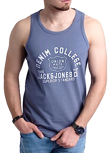 JACK & JONES Herren Tank-Tops Vielfältige Prints | Schmale Passform und atmungsaktive Baumwolle (Havka TT Opt 9, XL) von JACK & JONES