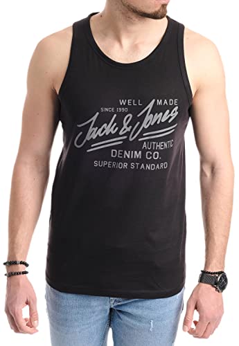 JACK & JONES Herren Tank-Tops Vielfältige Prints | Schmale Passform und atmungsaktive Baumwolle (Tt-Opt-3 (Nala TT, S)) von JACK & JONES
