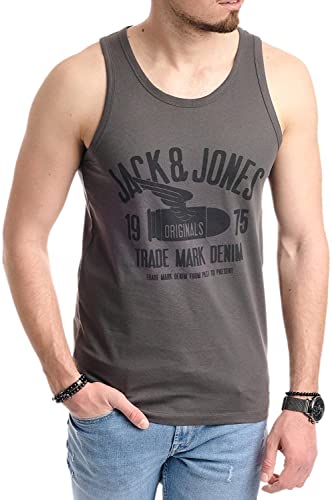 JACK & JONES Herren Tank-Tops Vielfältige Prints | Schmale Passform und atmungsaktive Baumwolle (Tt-Opt-5 (Nala TT, M)) von JACK & JONES