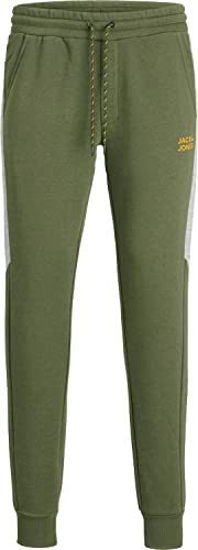 JACK & JONES Herren Trainingshose Jwhwill Poula Jogginghose Sweat Pant Fitness (as3, Alpha, l, Regular, Regular, Olive Night) von JACK & JONES