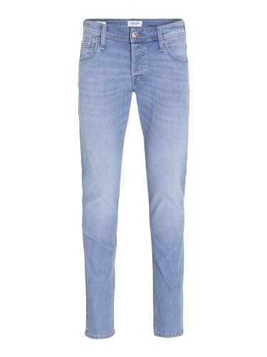 JACK & JONES Herren Ubbo - Jeans-Hose Denim Glenn Slim Fit - schwarz blau grau, Farbe:Denim, Jeans/Hosen Neu:30W / 34L von JACK & JONES