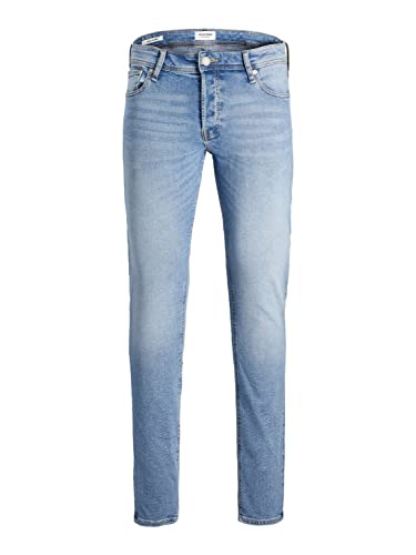 JACK & JONES Herren Ubbo - Jeans-Hose Denim Glenn Slim Fit - schwarz blau grau, Farbe:Hellblau, Jeans/Hosen Neu:33W / 34L von JACK & JONES