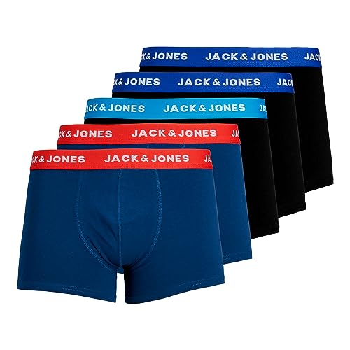 JACK & JONES Herren Unterhosen Shorts Boxershorts Trunks 5er Pack, Farbe:Mehrfarbig, Wäschegröße:2XL, Artikel:- surf The Web von JACK & JONES