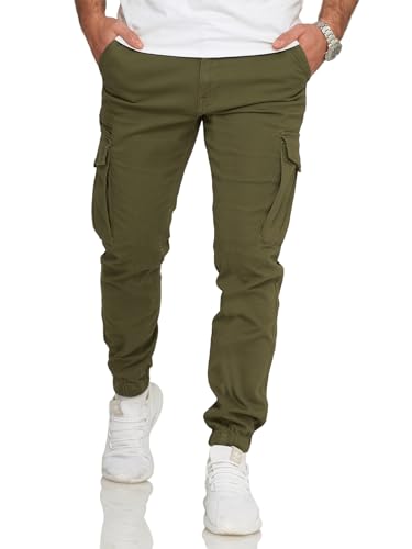 JACK & JONES Infinity Herren Cargohose Ollie ARIS Freizeithose Cargo Joggers (Olive Night, W33 L30) von JACK & JONES