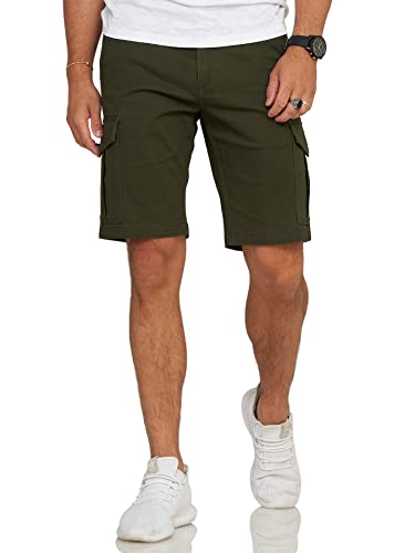 JACK & JONES Infinity Herren Cargoshorts Joe Freizeithose Shorts Kurze Hose (as3, Alpha, m, Regular, Regular, Forest Night) von JACK & JONES