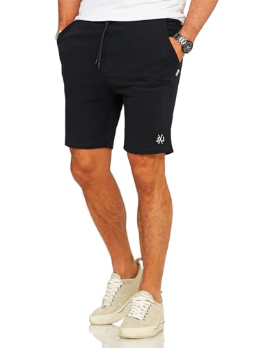 JACK & JONES Infinity Herren Sweat Shorts Gordon Freizeithose Jogginghose (DE/NL/SE/PL, Alphanumerisch, L, Regular, Regular, Black) von JACK & JONES