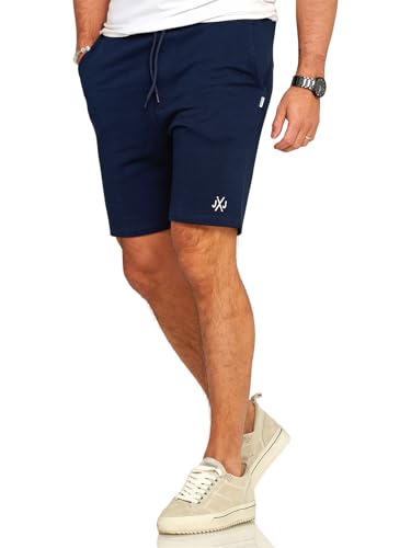 JACK & JONES Infinity Herren Sweat Shorts Gordon Freizeithose Jogginghose (DE/NL/SE/PL, Alphanumerisch, M, Regular, Regular, Navy Blazer/Style 2) von JACK & JONES