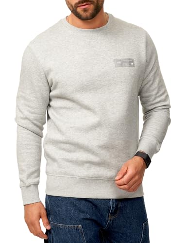 JACK & JONES Infinity Herren Sweatshirt POPS Pullover Sweater Light Grey Melange S von JACK & JONES
