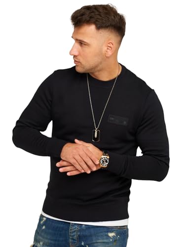 JACK & JONES Infinity Herren Sweatshirt POPS Pullover Sweater Schwarz/Style 2 M von JACK & JONES