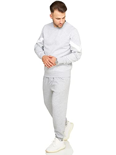 JACK & JONES Inifinity Herren Jogginghose Kane Sweat Pants Freizeithose (Light Grey Melange, L) von JACK & JONES