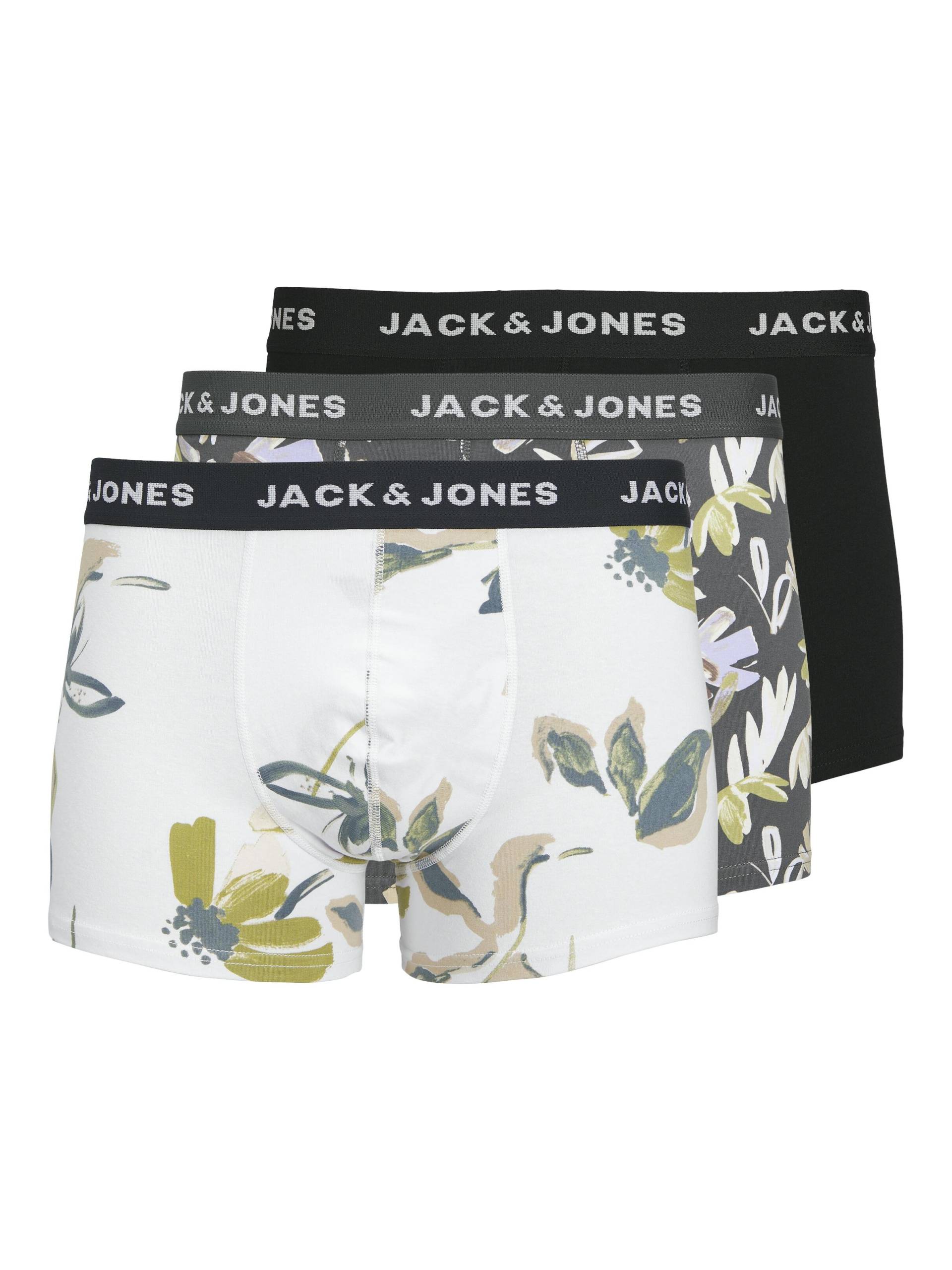 JACK&JONES - JACABSTRACT TRUNKS 3 PACK SN iron gate - Gr. - XL von JACK&JONES