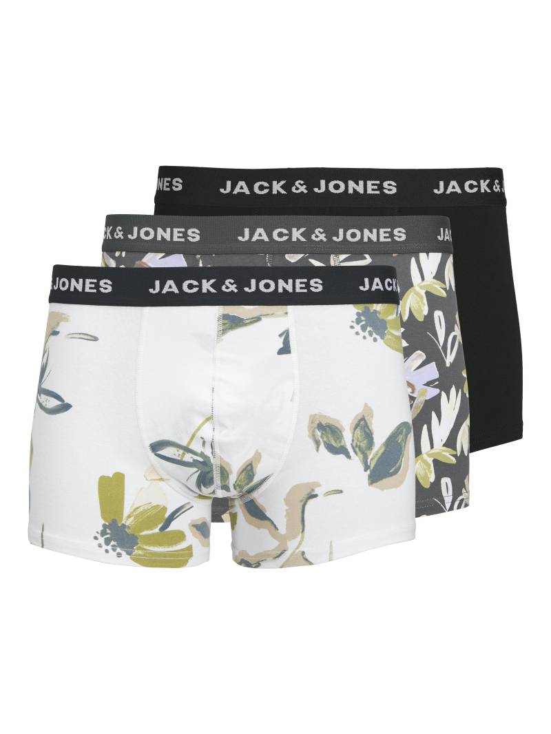 JACK&JONES - JACABSTRACT TRUNKS 3 PACK SN iron gate - Gr. - XL von JACK&JONES