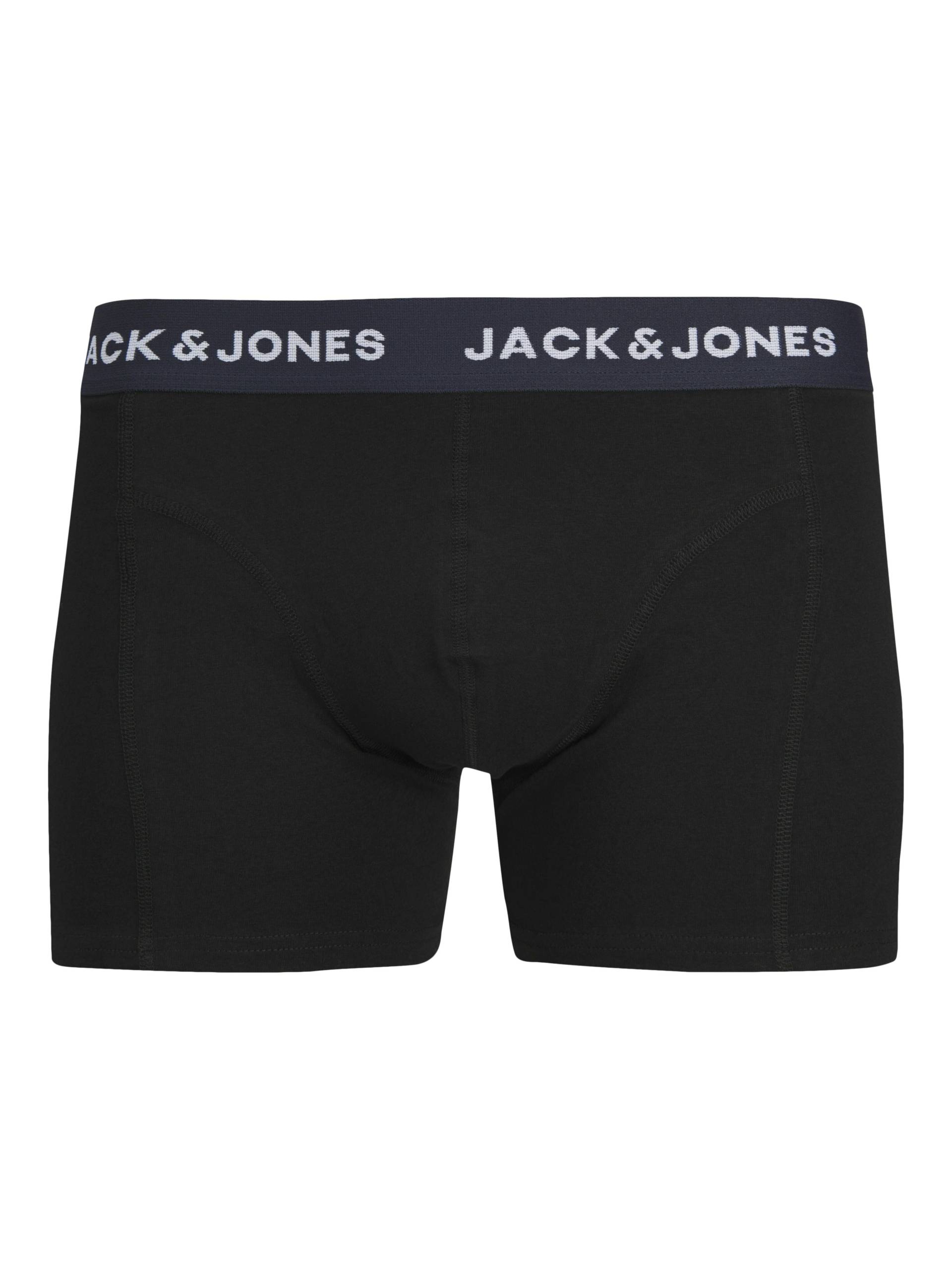 JACK&JONES - JACARON SOLID TRUNKS 3 PACK black - Gr. - XXL von JACK&JONES
