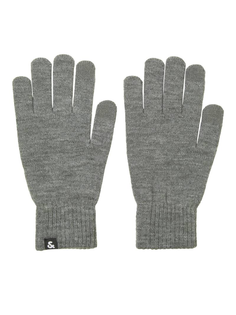 JACK&JONES - JACBARRY KNITTED GLOVES NOOS grey melange - Gr. - ONE SIZE von JACK&JONES