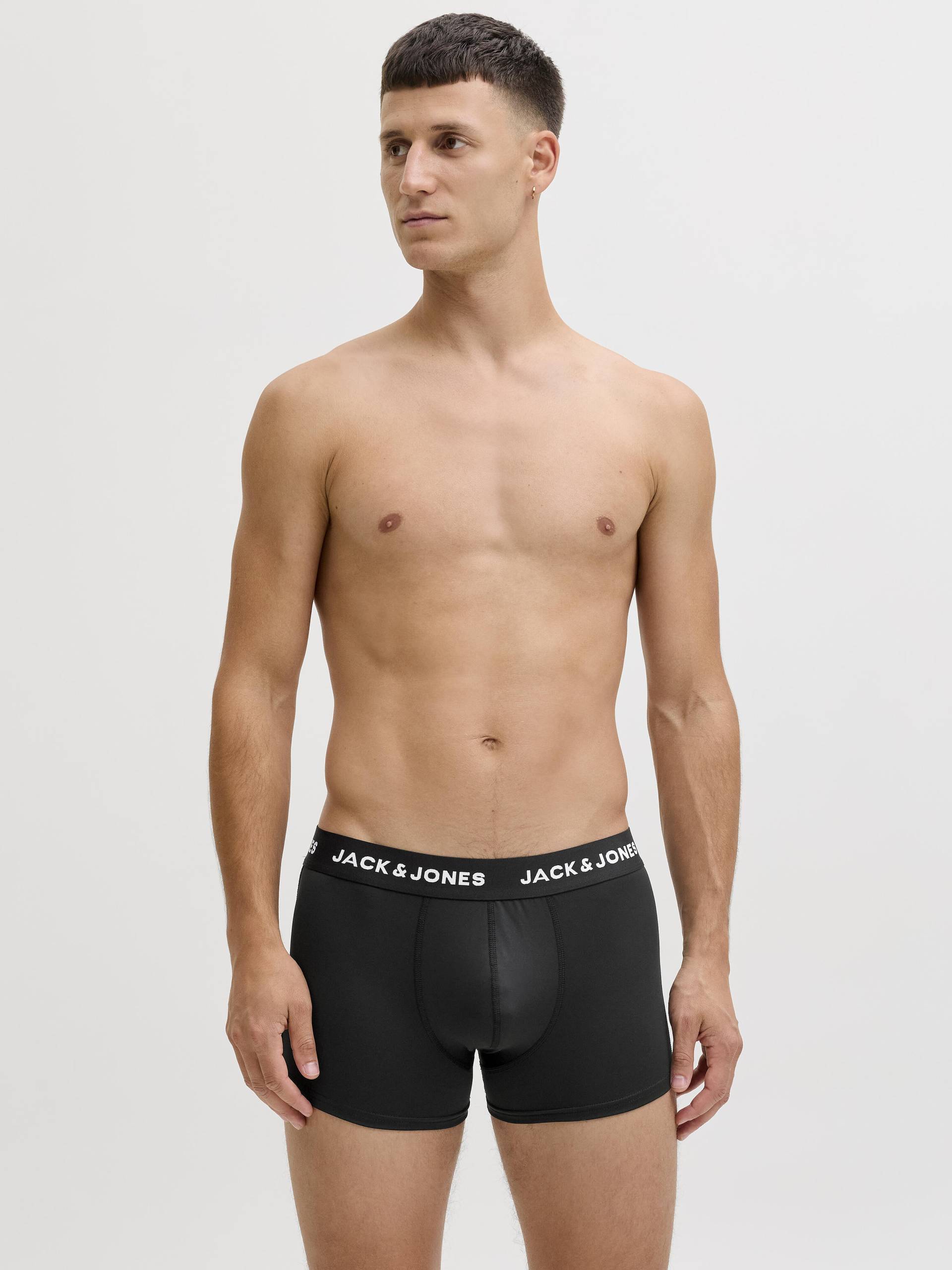 JACK&JONES - JACBASE MICROFIBER TRUNKS 3-PACK NOOS black - Gr. - L von JACK&JONES