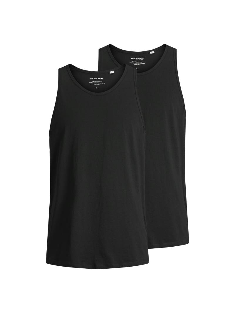 JACK&JONES - JACBASIC TANKTOP 2 PACK NOOS black - Gr. - L von JACK&JONES