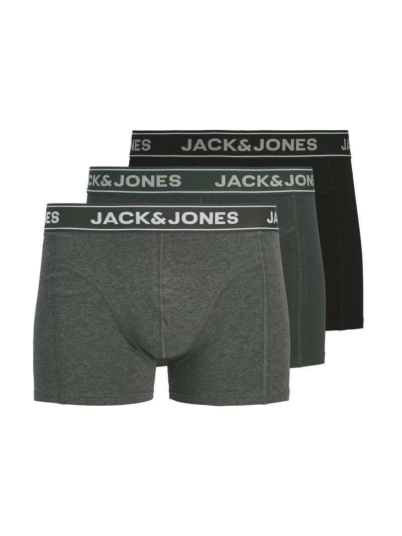 JACK&JONES - JACBLACK FRIDAY TRUNKS 3 PACK dark grey melange - Gr. - L von JACK&JONES