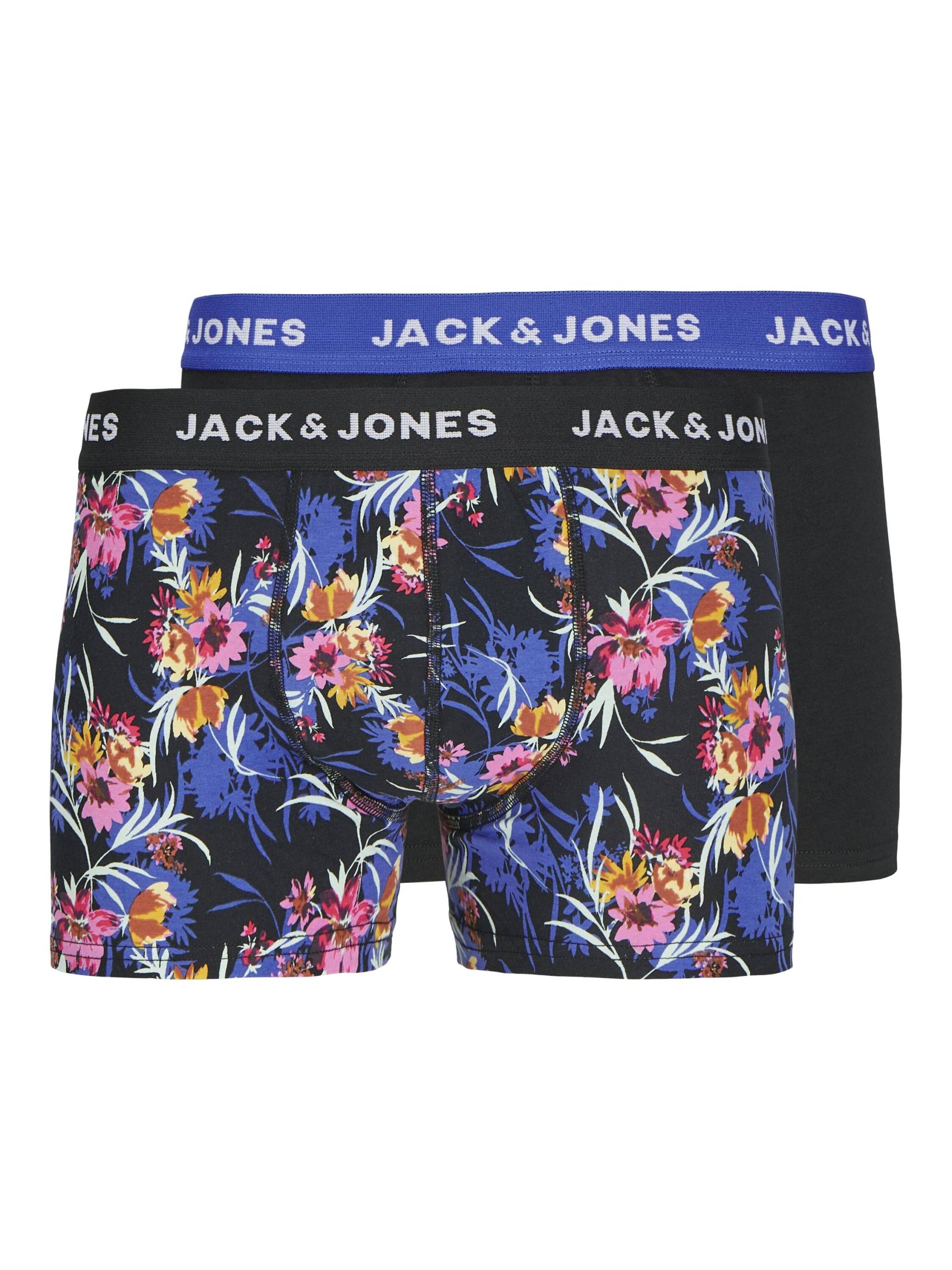 JACK&JONES - JACBOTANIC TRUNKS 2 PACK black - Gr. - XL von JACK&JONES