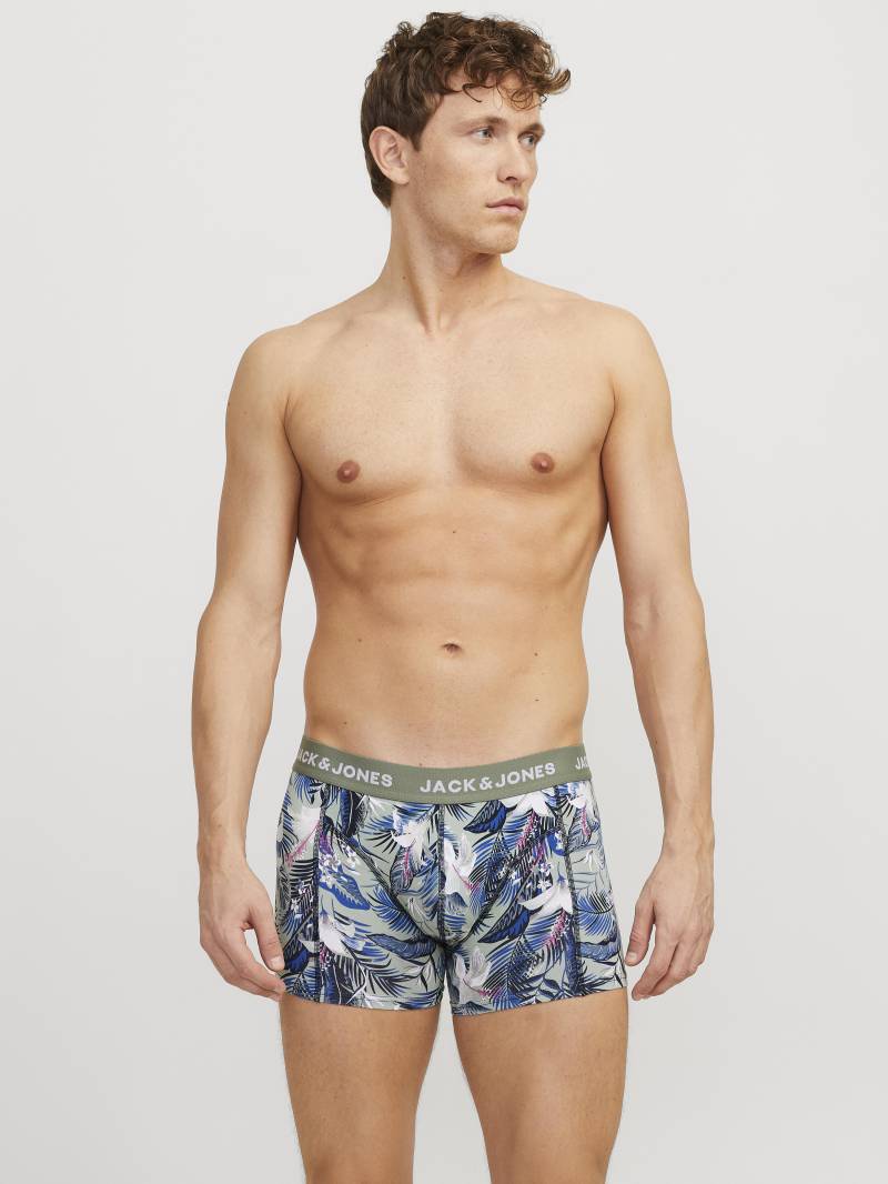 JACK&JONES - JACBRADY FLOWER TRUNKS 3 PACK SN sky captain - Gr. - S von JACK&JONES
