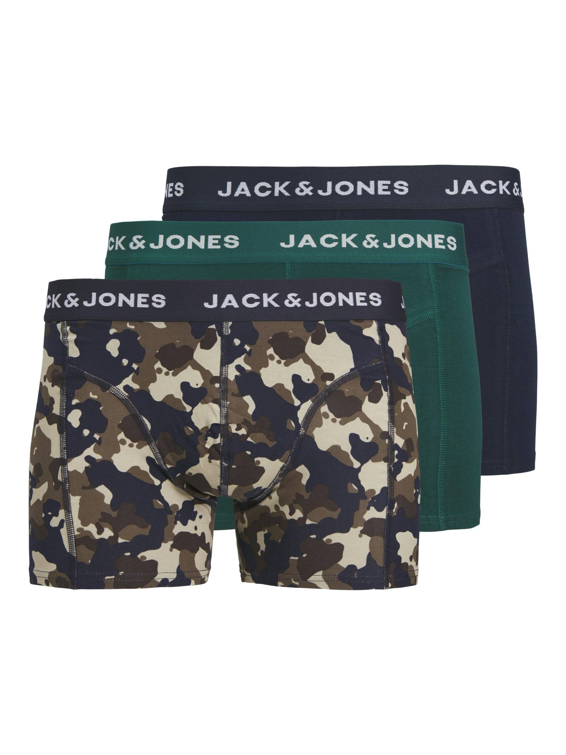 JACK&JONES - JACCAMOFLAGE TRUNKS 3 PACK JNR navy blazer - Gr. - 176 von JACK&JONES