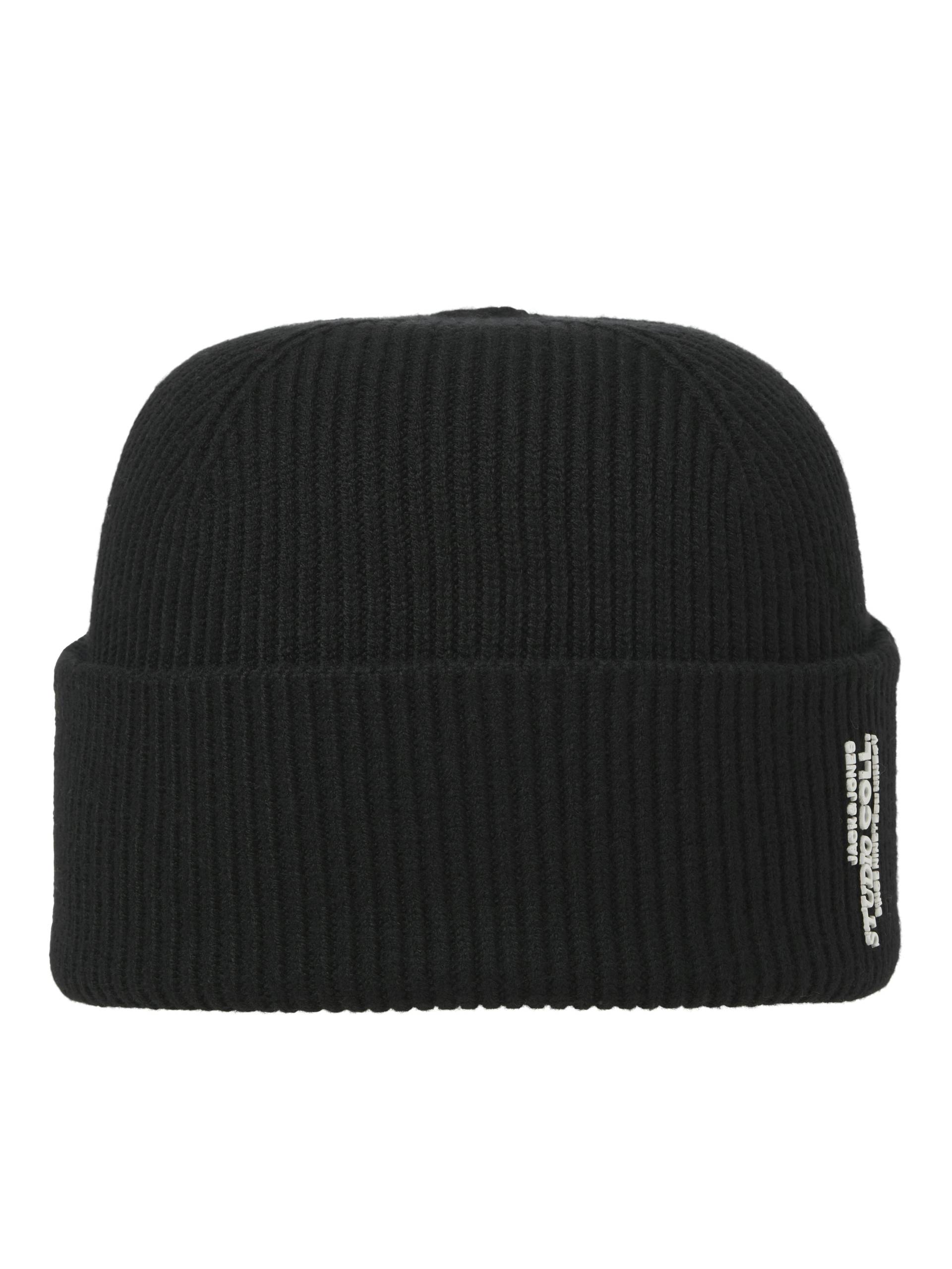 JACK&JONES - JACCOLL REGULAR BEANIE NOOS black - Gr. - ONE SIZE von JACK&JONES