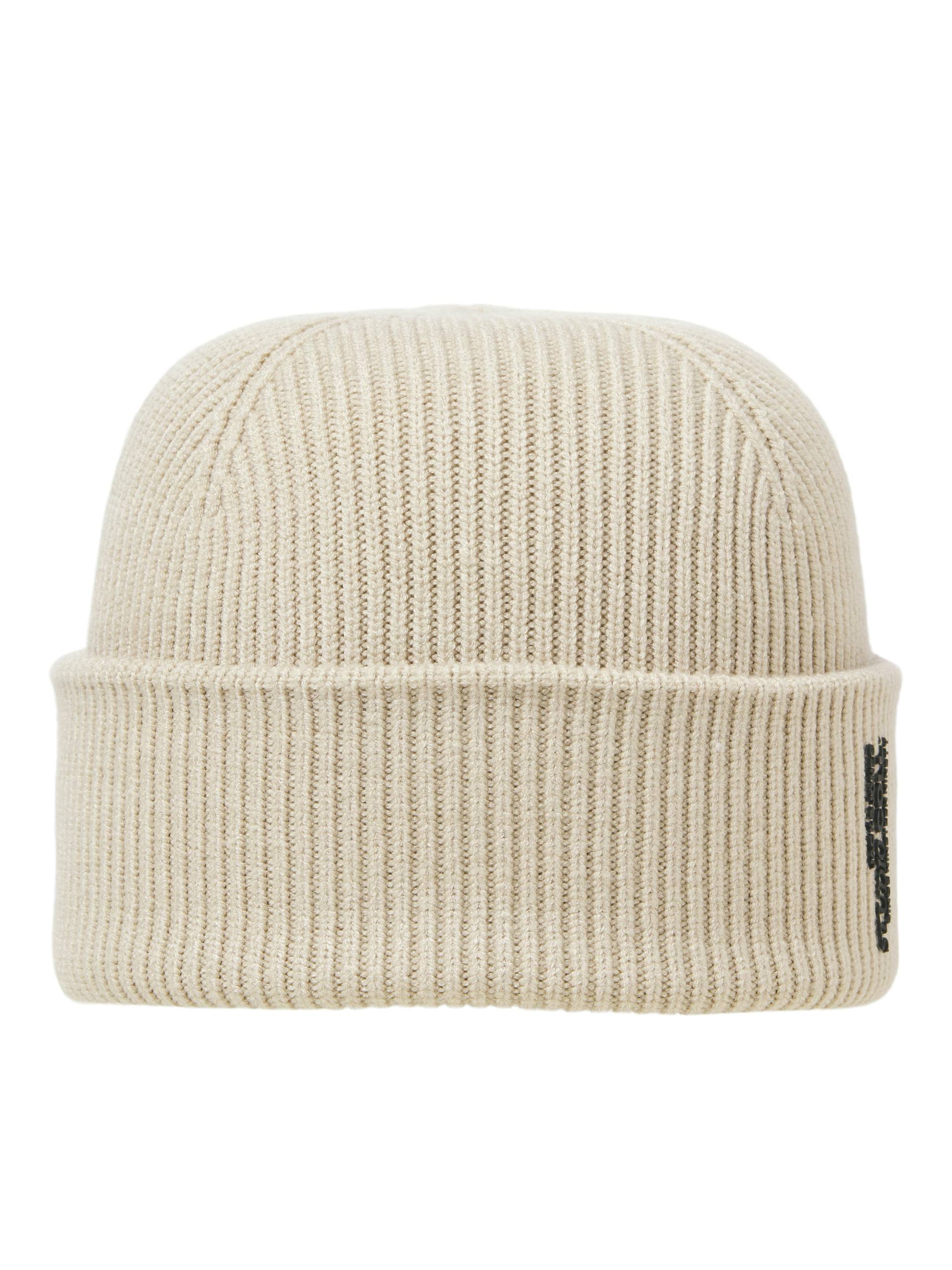 JACK&JONES - JACCOLL REGULAR BEANIE NOOS moonbeam - Gr. - ONE SIZE von JACK&JONES