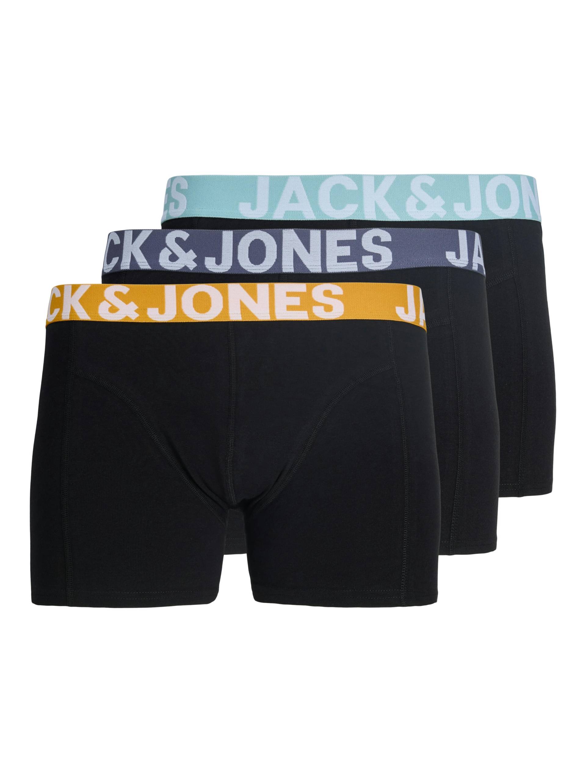 JACK&JONES - JACCONOR SOLID TRUNKS 3 PACK NOOS black - Gr. - XL von JACK&JONES