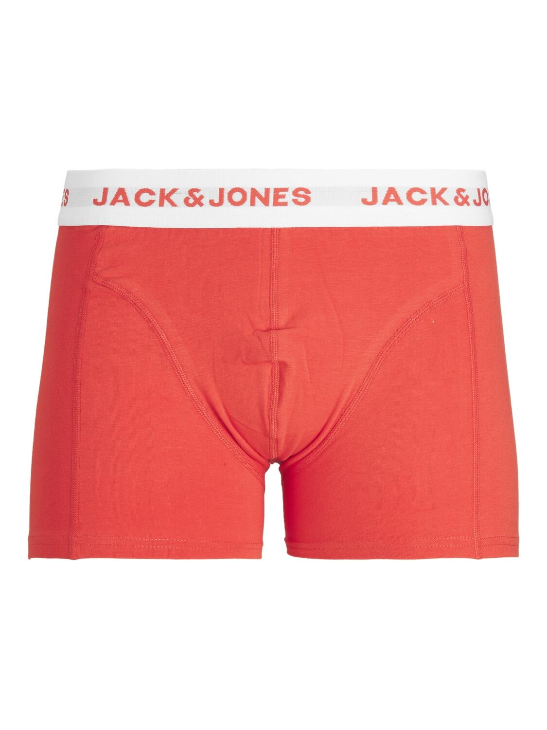 JACK&JONES - -JACDANIEL TRUNKS 3 PACK fiery red - Gr. - XXL von JACK&JONES