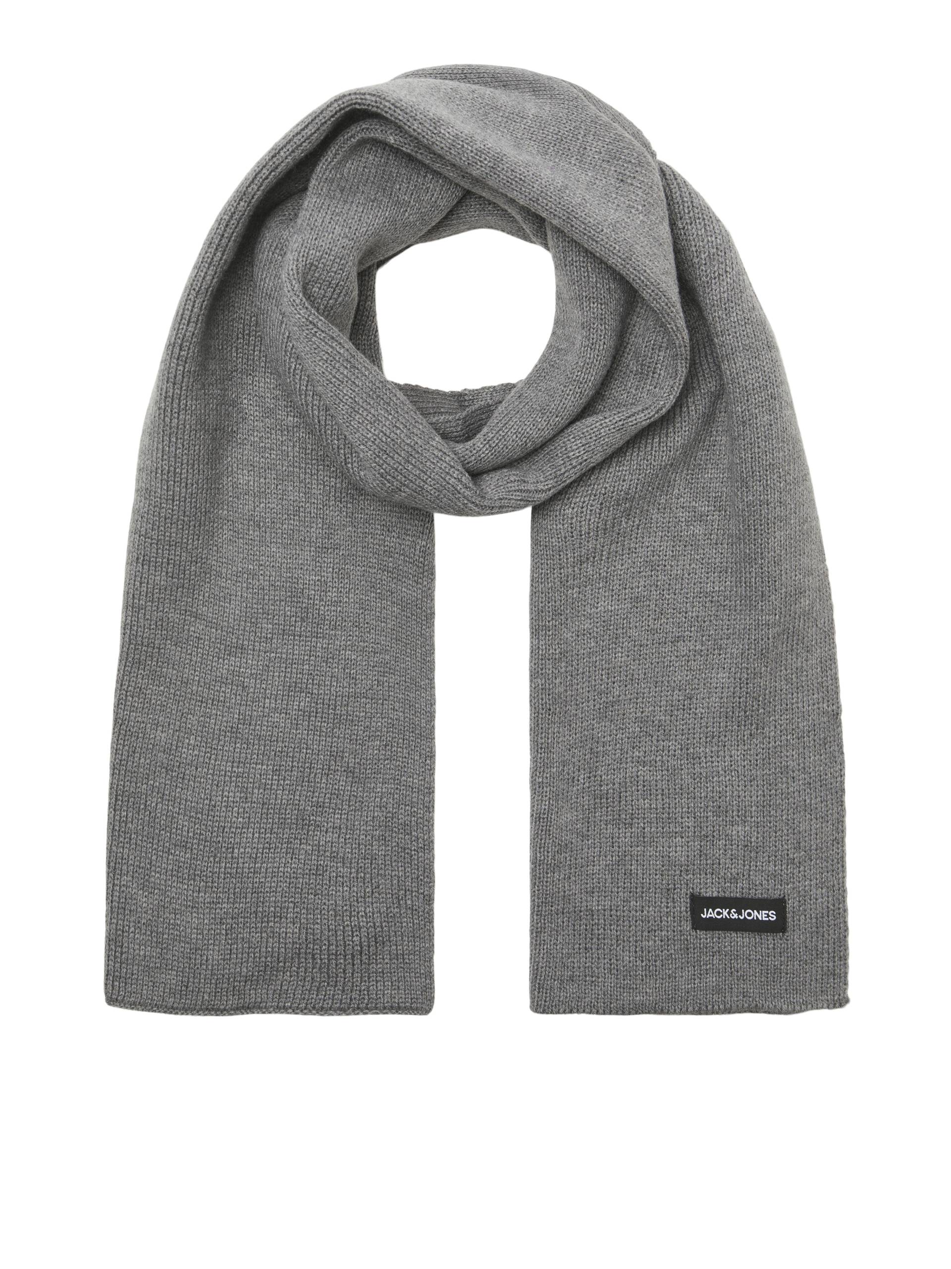JACK&JONES - JACDNA KNIT SCARF JNR grey melange - Gr. - ONE SIZE von JACK&JONES