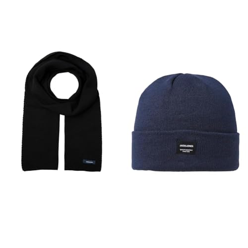 JACK & JONES JACDNA KNIT SCARF NOOS BLACK JACDNA BEANIE NOOS NAVY BLAZER JACK & JONES JACDNA KNIT SCARF NOOS BLACK JACDNA BEANIE NOOS NAVY BLAZER von JACK & JONES