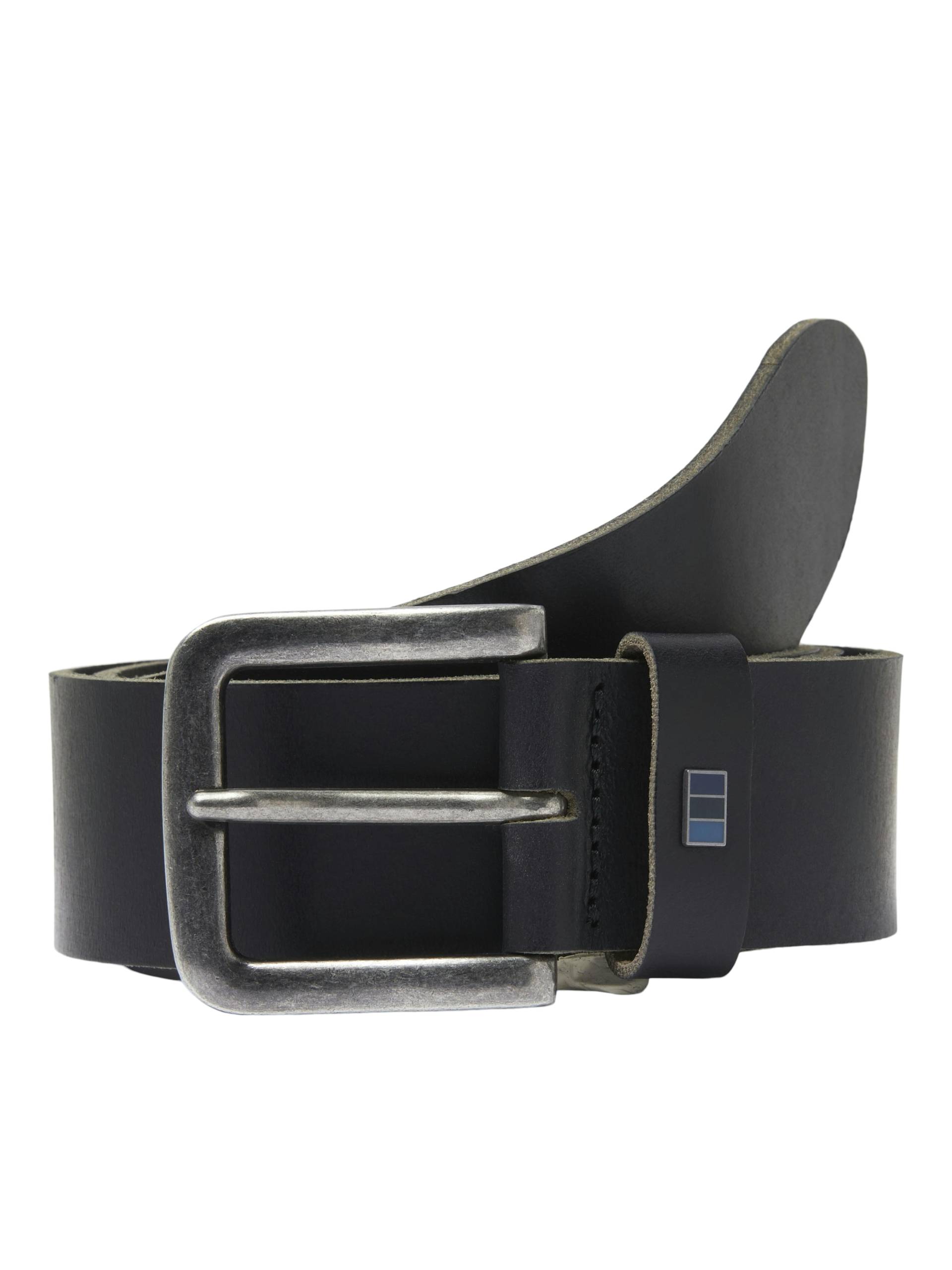 JACK&JONES - JACFLAG LEATHER BELT 4 CM NOOS black - Gr. - 105 von JACK&JONES
