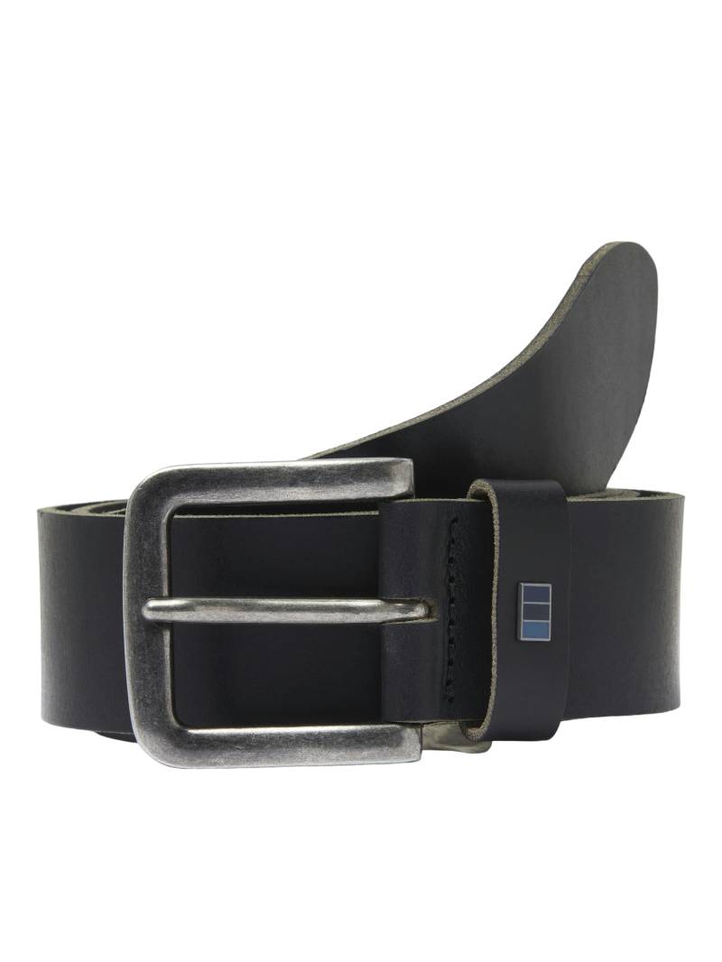 JACK&JONES - JACFLAG LEATHER BELT 4 CM NOOS black - Gr. - 90 von JACK&JONES