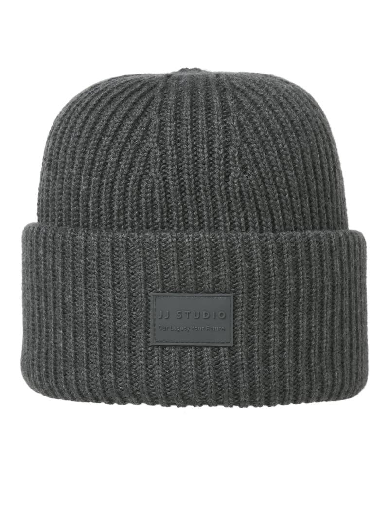 JACK&JONES - JACHAKKAI BEANIE dark grey melange - Gr. - ONE SIZE von JACK&JONES