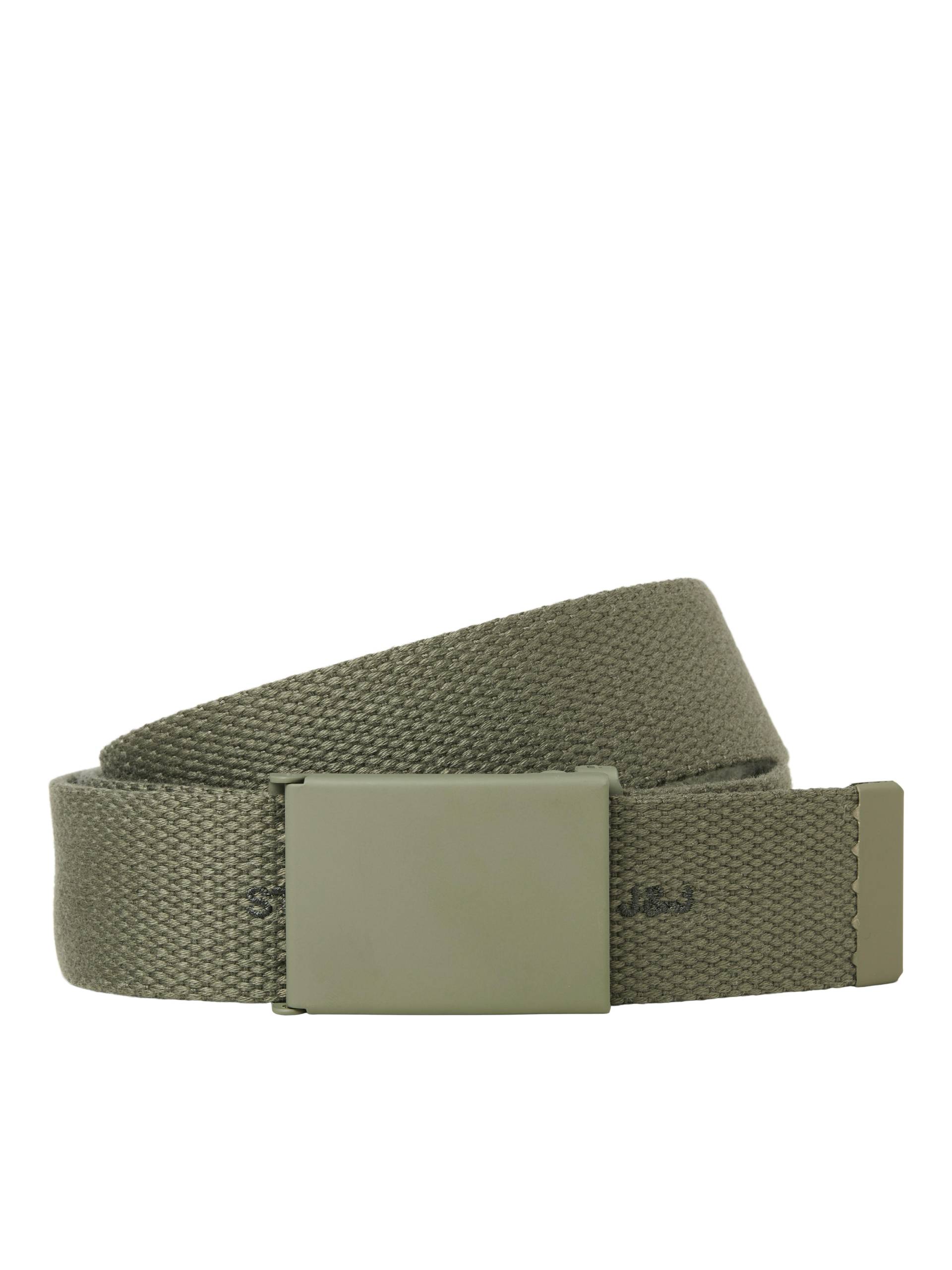 JACK&JONES - JACHIMEJI WOVEN BELT JNR dusty olive - Gr. - 70 von JACK&JONES