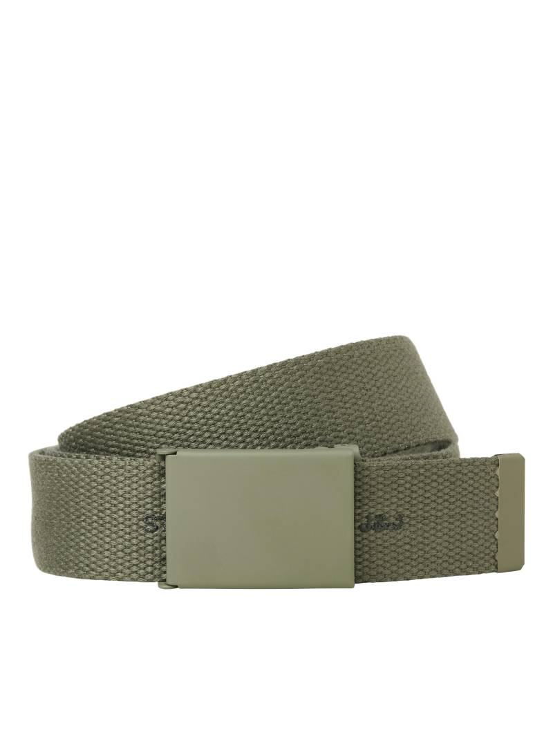 JACK&JONES - JACHIMEJI WOVEN BELT JNR dusty olive - Gr. - 70 von JACK&JONES